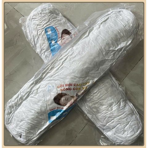 GỐI HƠI CAO CẤP GÒN XỊN CÓ KHÓA KÉO ( BAO GIẶT )-ruột gối nằm gòn