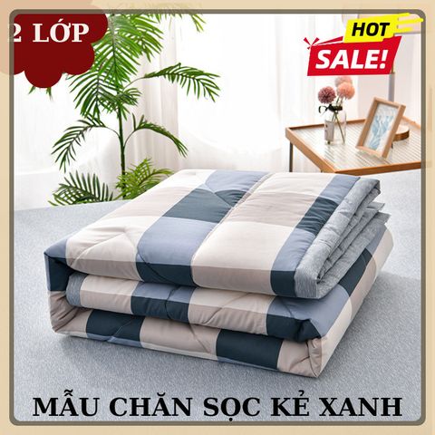 [MẪU HÓT CARO 2026] Chăn hè chần bông đắp 2 mặt - mền ngủ cotton 1.6x2m - chất liệu cotton thoáng mát