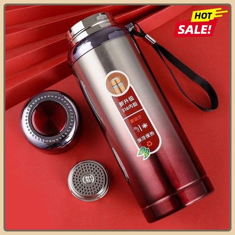 Bình giữ nhiệt 1000ml Inox 316 cao cấp - Bình giữ nhiệt nóng lạnh có lọc tiện lợi - Chất liệu cao cấp