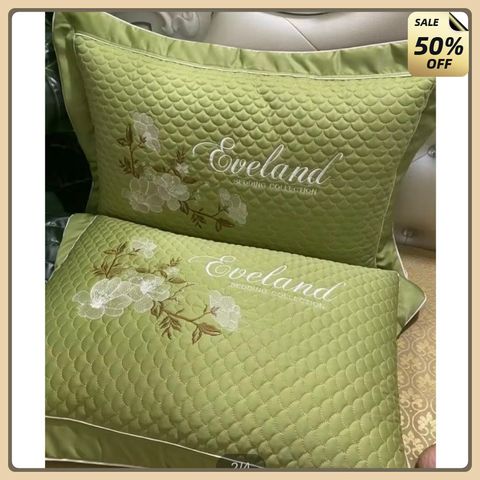 Gối Nằm Gòn kèm Vỏ Gối Sateen Cao Cấp. Kích thước 40x60cm. Áo Gối Nhiều Màu Cho Bạn Lựa Chọn