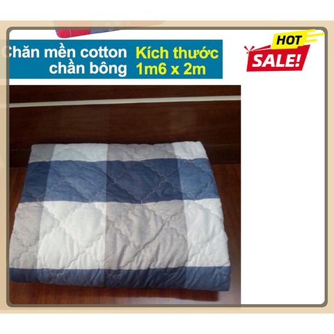 [MẪU HÓT CARO 2026] Chăn hè chần bông đắp 2 mặt - mền ngủ cotton 1.6x2m - chất liệu cotton thoáng mát