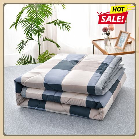 [MẪU HÓT CARO 2026] Chăn hè chần bông đắp 2 mặt - mền ngủ cotton 1.6x2m - chất liệu cotton thoáng mát