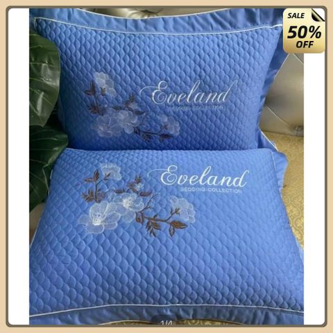Gối Nằm Gòn kèm Vỏ Gối Sateen Cao Cấp. Kích thước 40x60cm. Áo Gối Nhiều Màu Cho Bạn Lựa Chọn