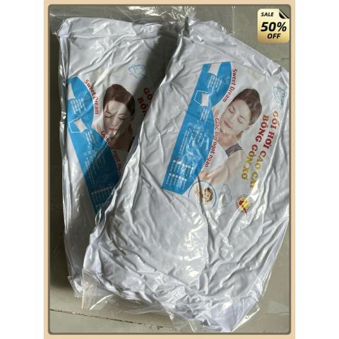 Gối Nằm Gòn kèm Vỏ Gối Sateen Cao Cấp. Kích thước 40x60cm. Áo Gối Nhiều Màu Cho Bạn Lựa Chọn