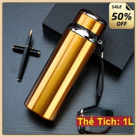 Bình Giữ Nhiệt 1000ml, Inox Cao Cấp, Kiểu Dáng Thời Trang, Sáng Bóng (nhiêu màu)