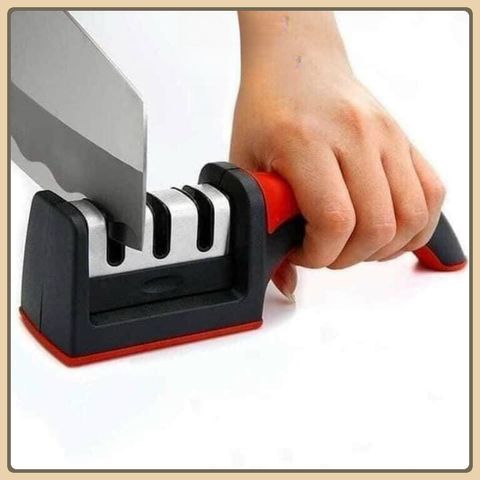 Combo 2 Dụng Cụ Mài Dao Kéo Cầm tay Dụng cụ mài dao, mài dao nhanh tiện lợi 3 khe 3 rảnh