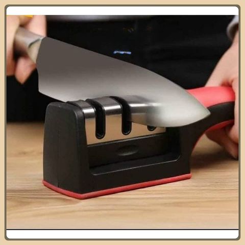 Combo 2 Dụng Cụ Mài Dao Kéo Cầm tay Dụng cụ mài dao, mài dao nhanh tiện lợi 3 khe 3 rảnh