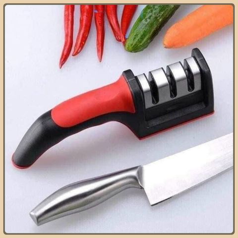 Combo 2 Dụng Cụ Mài Dao Kéo Cầm tay Dụng cụ mài dao, mài dao nhanh tiện lợi 3 khe 3 rảnh