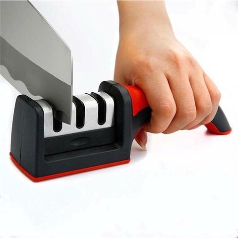 Combo 2 Dụng Cụ Mài Dao Kéo Cầm tay Dụng cụ mài dao, mài dao nhanh tiện lợi 3 khe 3 rảnh