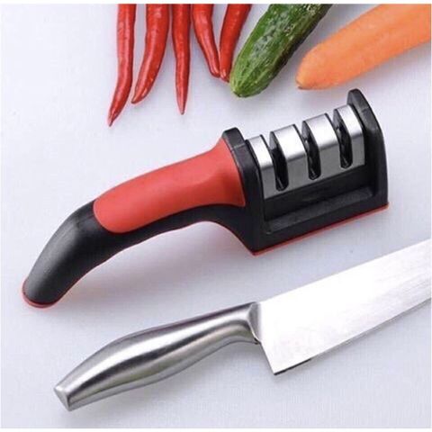 Combo 2 Dụng Cụ Mài Dao Kéo Cầm tay Dụng cụ mài dao, mài dao nhanh tiện lợi 3 khe 3 rảnh