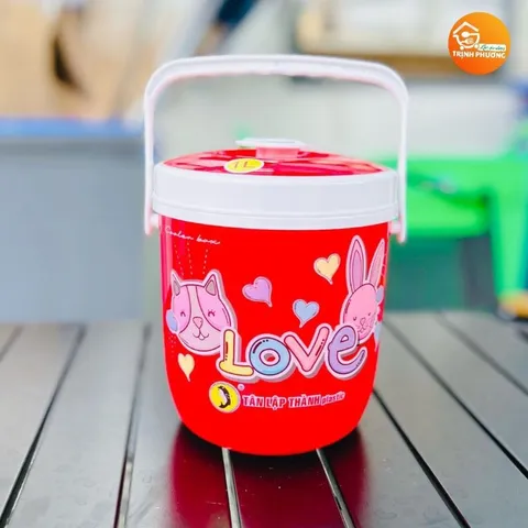 Phích đá mini hot, phích nước nhựa 1L màu ngẫu nhiên