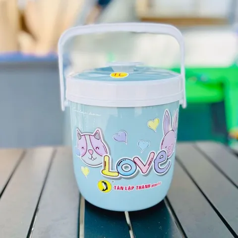 Phích đá mini hot, phích nước nhựa 1L màu ngẫu nhiên