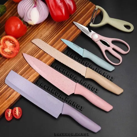 Bộ dao kéo lúa mạch cao cấp 6 chi tiết kháng khuẩn bền đẹp