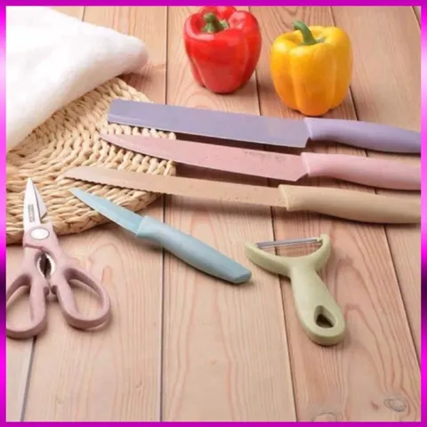 Bộ dao kéo lúa mạch cao cấp 6 chi tiết kháng khuẩn bền đẹp