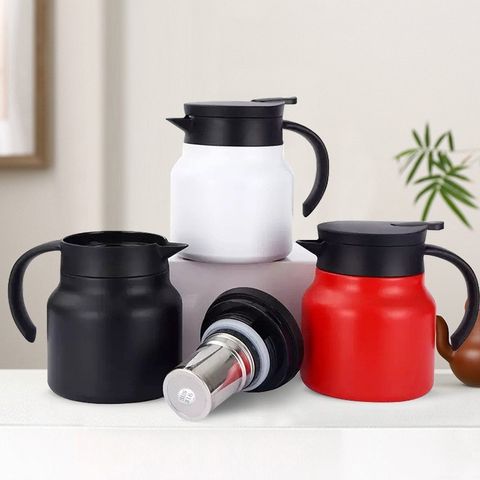 Ấm Trà, Bình Pha Trà Giữ Nhiệt Dung Tích 1000ML Chất Liệu INOX  Có Lưới Lọc Kết Hợp Tay Cầm Tròn Tiện Lợi