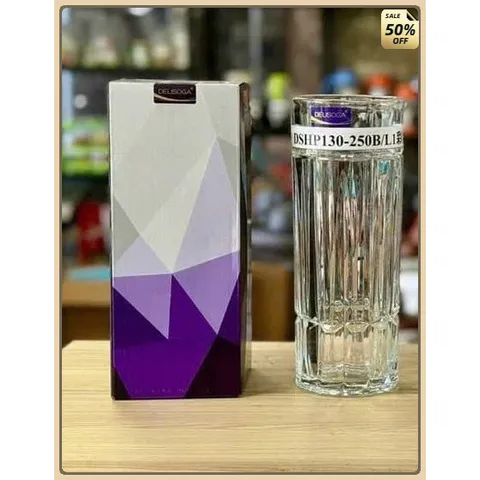 Lọ Hoa Thuỷ Tinh Dáng Trụ  20cm, Màu Trắng