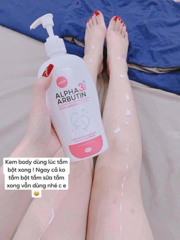 (Nhập khẩu) Sữa Dưỡng Thể Alpha Arbutin 3 Plus Collagen Lotion Làm
