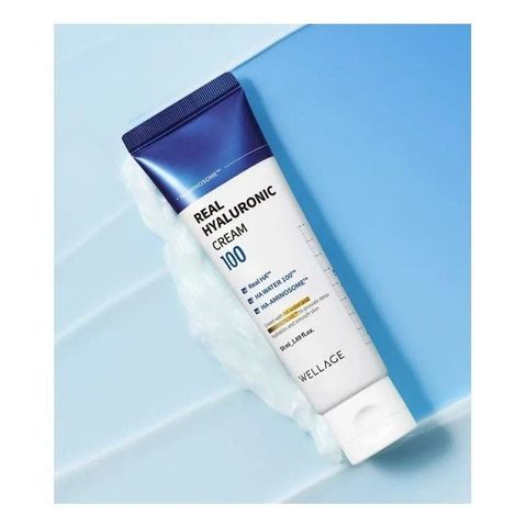 (Auth 100%) Kem Dưỡng ẩm, Làm Dịu Da Wellage Real HYALURONIC 100