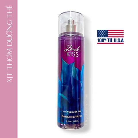 (Chính hãng) Xịt thơm toàn thân Dark Kiss body mist - Bath and Body