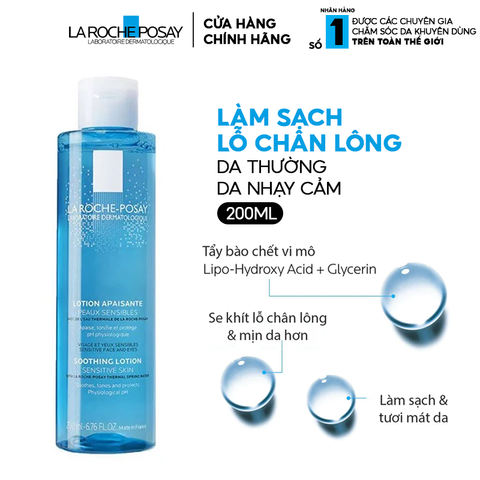 (Auth 100%) Nước Hoa Hồng La Roche Posay Soothing Lotion Dưỡng ẩm và