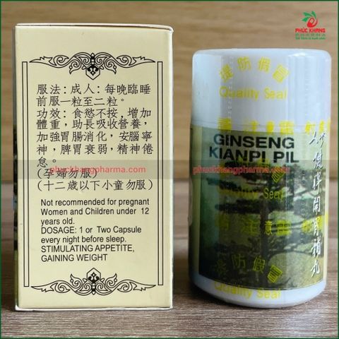 (Auth 100%) Viên Uống Tăng Cân Ginseng Kianpi Pil Hỗ Trợ Tăng cảm