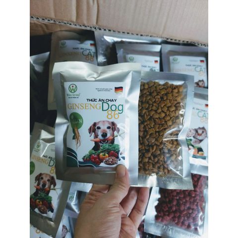 Thức Ăn Chay Cho Chó Ginseng Dog 86 túi 800g - Hạt Cho Chó WinDog Từ Rau Củ Quả - Thức Ăn Cho Chó Dinh Dưỡng Từ Thực Vật