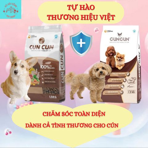 [380] Hạt Cho Chó Poodle CunCun - Hạt Tươi Cho Chó Nhỏ - Thức Ăn Cho Chó Không Chất Độn Không Chất Bảo Quản Túi 1,2Kg