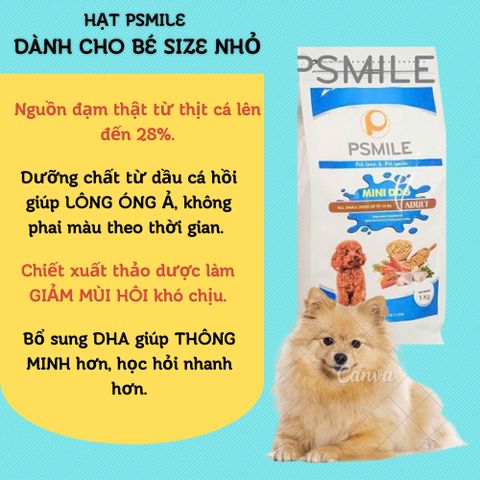 Thức Ăn Cho Chó Mix Topping - Hạt Tăng Cân Cho Chó Kén Ăn - Hạt Cho Chó Túi 1Kg