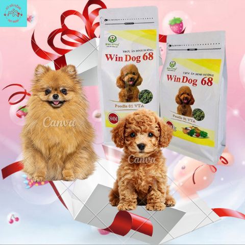 Thức Ăn Dinh Dưỡng Cho Chó Poodle Windog 68 túi 800g - Hạt Cho Chó Size Nhỏ - Thức ăn cho chó phốc sốc