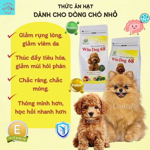 Hạt Cho Chó - Thức Ăn Dinh Dưỡng Cho Chó Trưởng Thành Windog túi 800g - Hạt Cho Chó Kén Ăn - Thức Ăn Cho Mọi Giống Chó