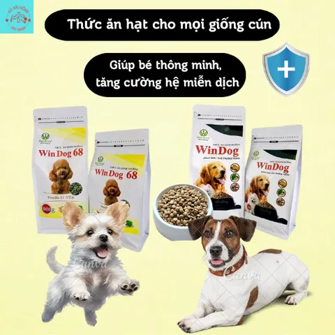 Hạt Cho Chó - Thức Ăn Dinh Dưỡng Cho Chó Trưởng Thành Windog túi 800g - Hạt Cho Chó Kén Ăn - Thức Ăn Cho Mọi Giống Chó