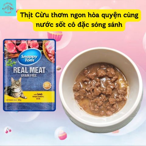 Pate Mèo Snappy Tom  - Thức Ăn Cho Mèo - Pate Tươi Cho Mèo Lớn Và Mèo Con 85G - Pate Snappy Tom Trái Cây Cho Mèo 70G