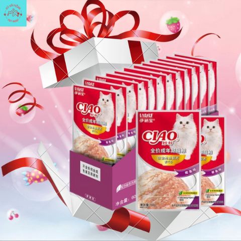 Pate Mèo Ciao - Thức Ăn Ướt Cho Mèo Mọi Lứa Tuổi Gói 60G