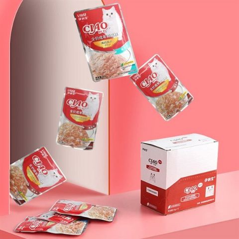 Pate Mèo Ciao - Thức Ăn Ướt Cho Mèo Mọi Lứa Tuổi Gói 60G