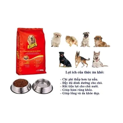 Thức Ăn Hạt Fib's Cho Chó Túi 400g
