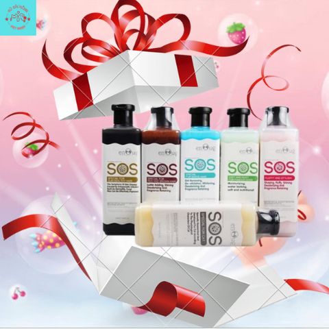 Sữa Tắm SOS Mềm Mượt Dưỡng Lông Thơm Lâu Cho Chó Mèo Nhiều Loại Chai 530ml
