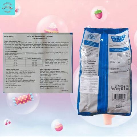 [5kg] Thức Ăn Hạt Zoi Dog Cho Chó Gói 1kg Xuất Xứ Thái Lan