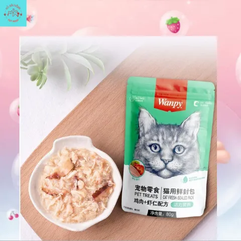 Pate Mèo WanPy - Thức Ăn Ướt Cho Mèo Gói 80G