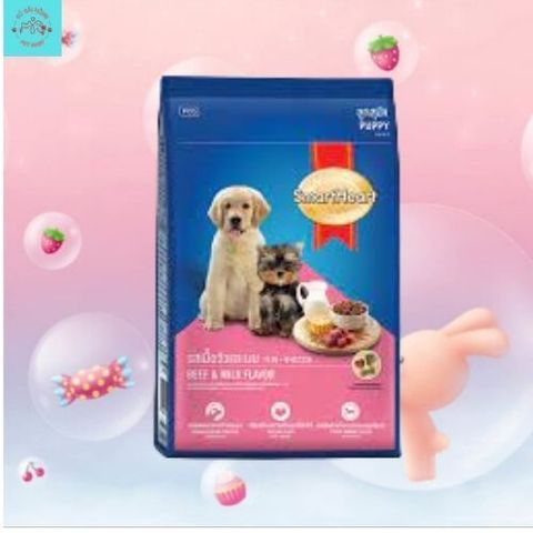 Thức Ăn Hạt Smart Heart Puppy Cho Chó Con Túi 400g