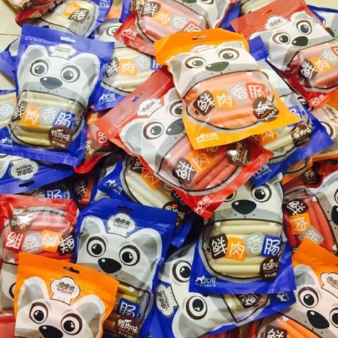 Xúc Xích Dinh Dưỡng Cho Chó Mèo - Thức Ăn Ướt Cho Chó Mèo Gói  30 thanh 15G