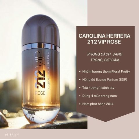 (Nhập khẩu) Nước Hoa Nữ Carolina Herrera 212 Vip Rose EDP Elixir 10ml