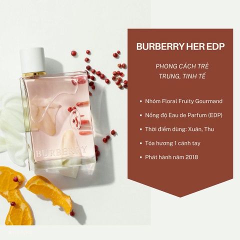 (Nhập khẩu) Nước Hoa Nữ Burberry Her EDP Intense 10ml chiết Chính hãng