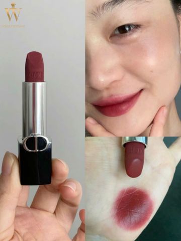 (Chính hãng) Son Dior Rouge 624 Verone Velvet Finish Màu Đỏ Đất Son