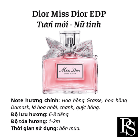 (Chính hãng) Nước Hoa Nữ Dior Miss Dior EDP 10ml chiết Chính hãng