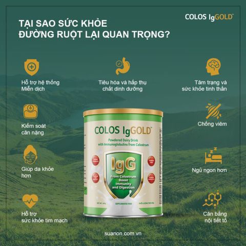 Sữa non Colos IgGold – Tăng cường miễn dịch