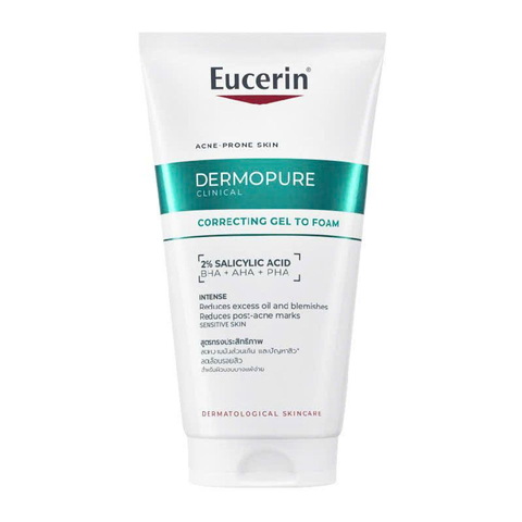 Gel rửa mặt cho da mụn Eucerin® DermoPure Clinical Correcting Gel To Foam 75ml 675400