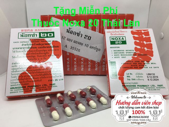 (Chính hãng) Bộ 12 hộp Viên Xương Khớp Noxa Thái Lan - Giảm Đau Xương