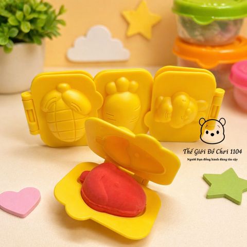 Bộ đất sét nặn cho bé 12 màu kèm khuôn và dụng cụ làm bánh, giúp bé tăng khả năng nhận biết hình dạng và màu sắc