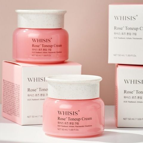 (Nhập khẩu) Kem Dưỡng Ẩm Trắng Da Nâng Tone Tinh Chất Hoa Hồng WHISIS