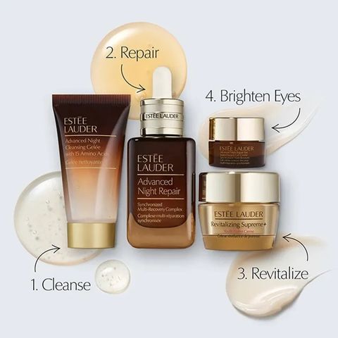 (Auth 100%) Set Dưỡng Da Estée Lauder Nightly Renewal - Bộ 4 Sản Phẩm